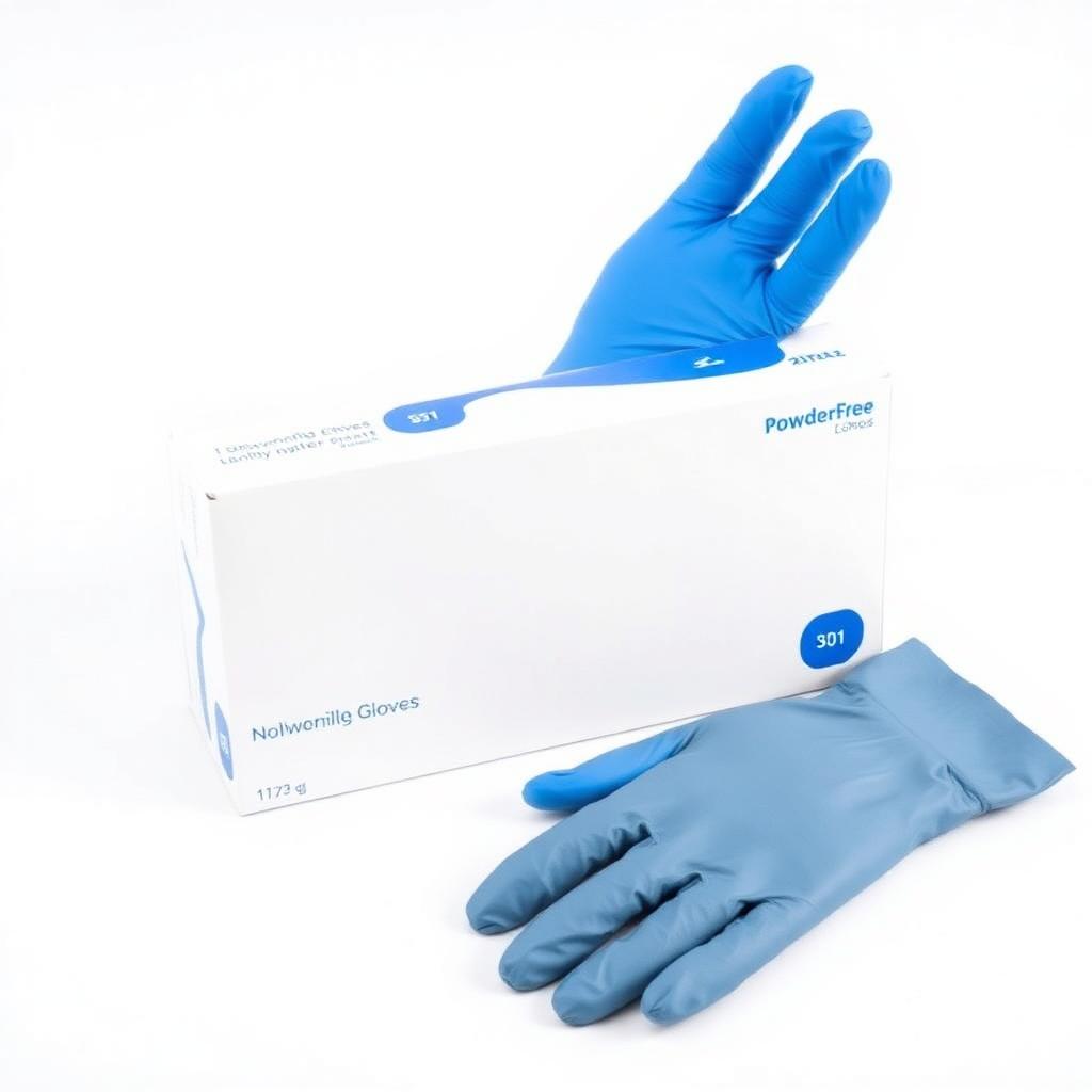 Powder-Free Nitrile Exam Gloves, Blue