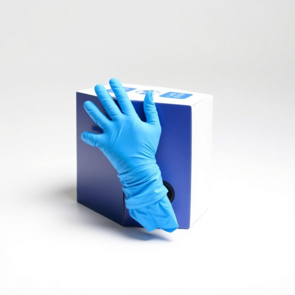 Blue Nitrile Exam Gloves, Powder-Free